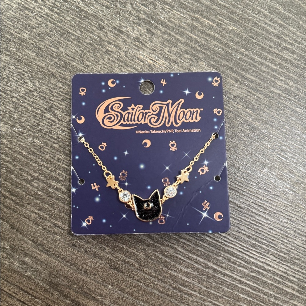 Hot Topic Sailor Moon Luna Friendship Bracelet - ONLY LUNA Black and Gold